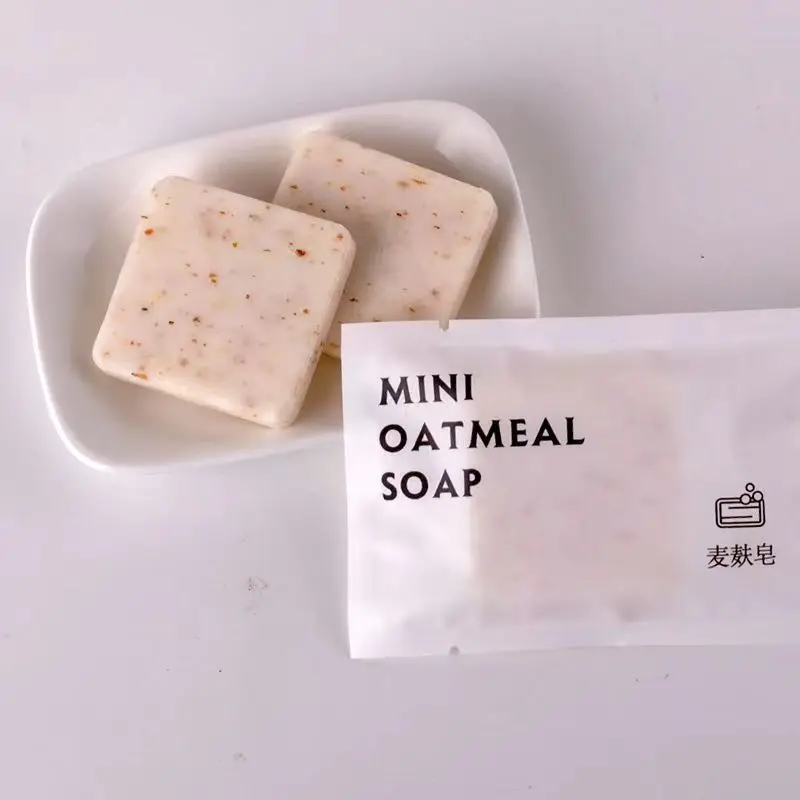 Free Shipping Mini Oatmeal Soap Hotel Supplier Wholesale Professional Washing Body Cleaning Private Appliance 20g Portable Beaut