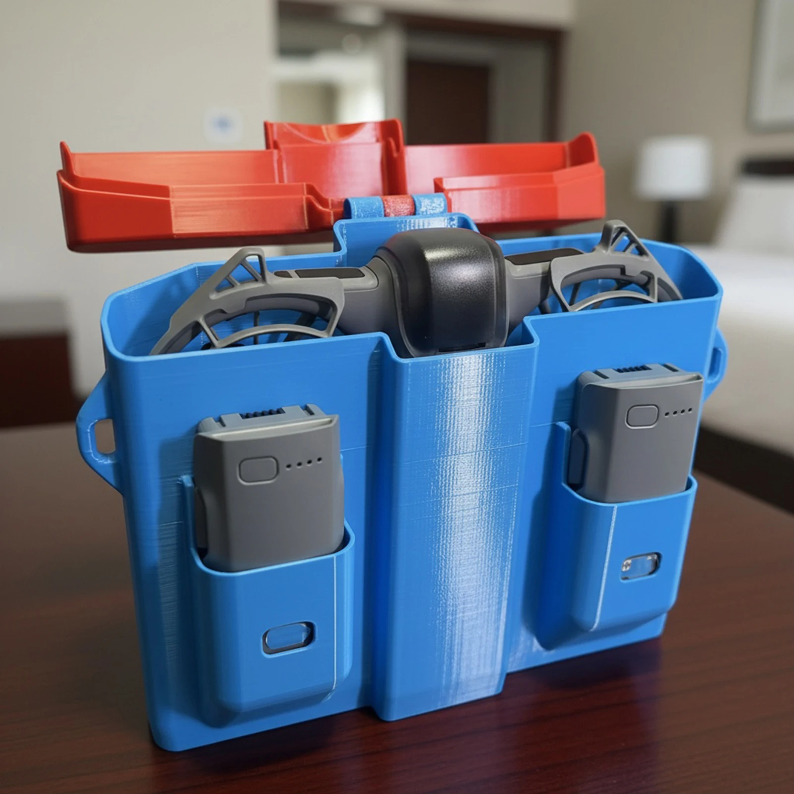 

Противоударный портативный кейс для хранения и транспортировки дрона DJI Neo 2 и аксессуаров, напечатанный на 3D-принтере