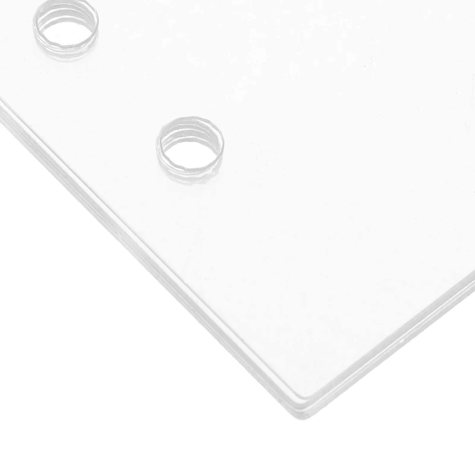 6Pcs Acrylic Binder Cover Transparent Refillable Inserts DIY Journal Planner Clear Shell Protector for Students