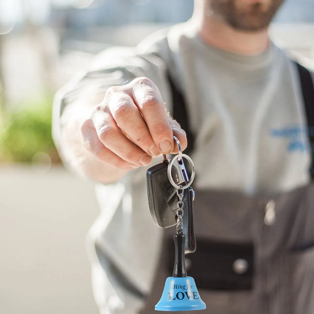 Creative Decorative Keychain Iron Stylish Pendant Toy Gift for Baby Bag nament Printed Bell Keychains Bell Key