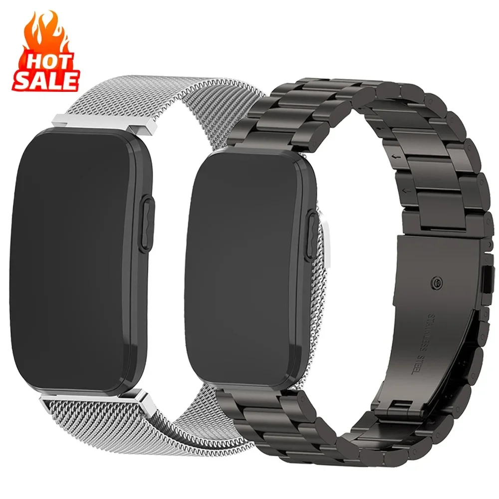 Stainless Steel Strap for Garmin CIRQA Wrist Milan Wristband/Triple Bead Metal Band for Garmin CIRQA Replace Bracelet Accessory