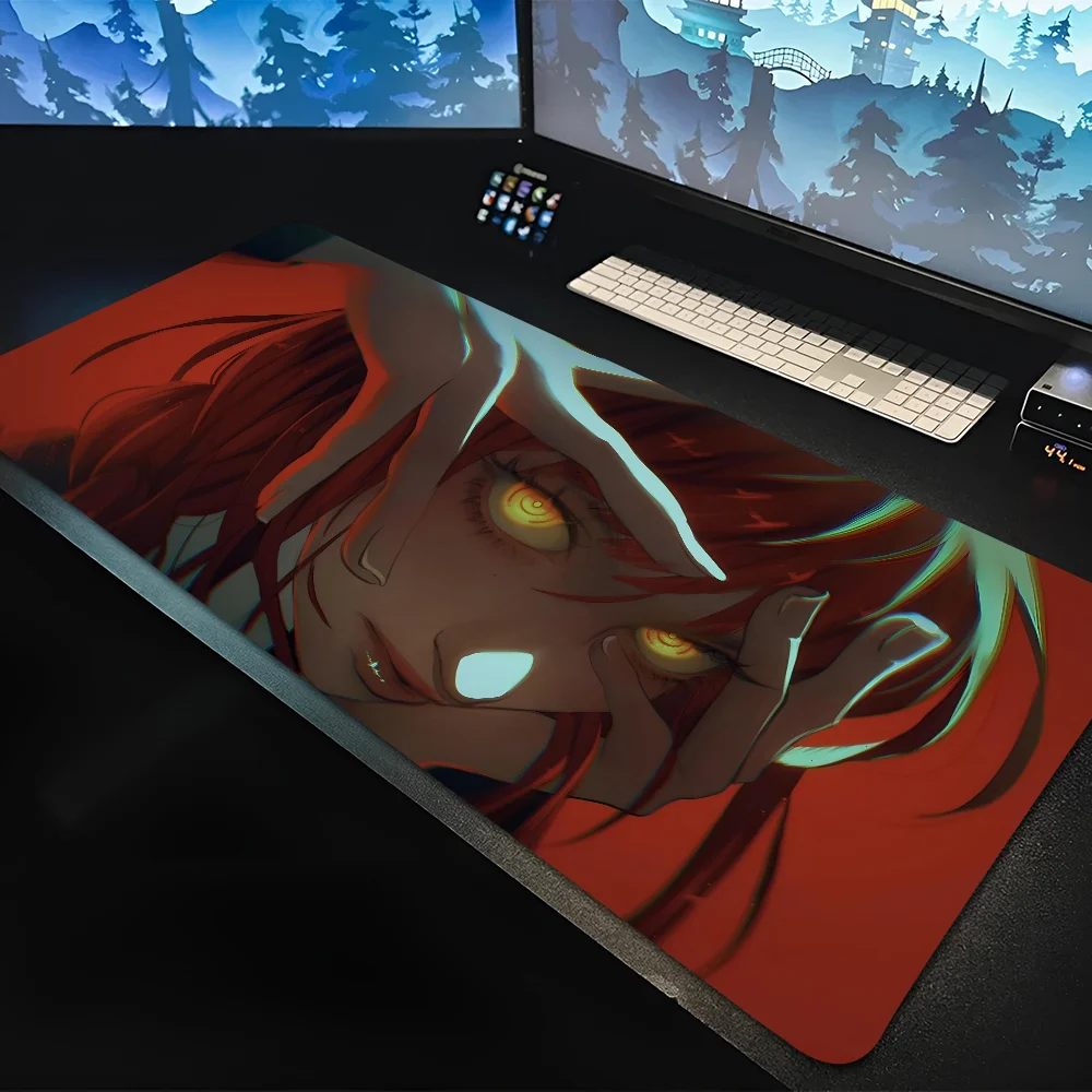 

1pc hot anime Makima Chainsaw Man Non-slip Mouse Pad Suitable For Office Computers Laptops E-sports Game Desk Mats XXL Keyboard