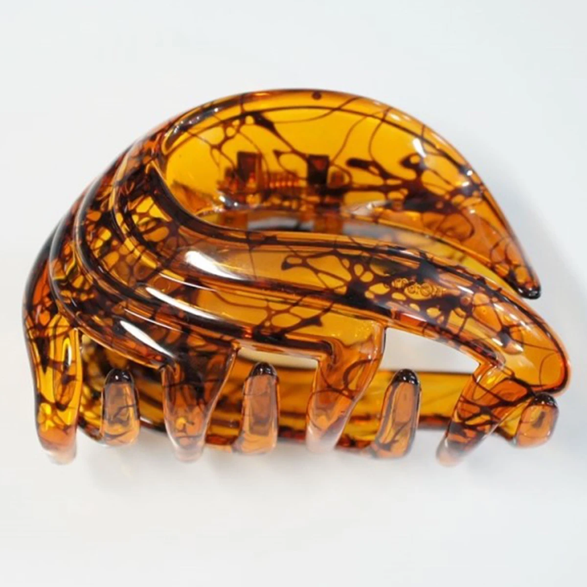 

3pcs Large Resin Shark Hair Clips Strong Tension Ponytail Holders Durable Plastic Jaw Clip For Work