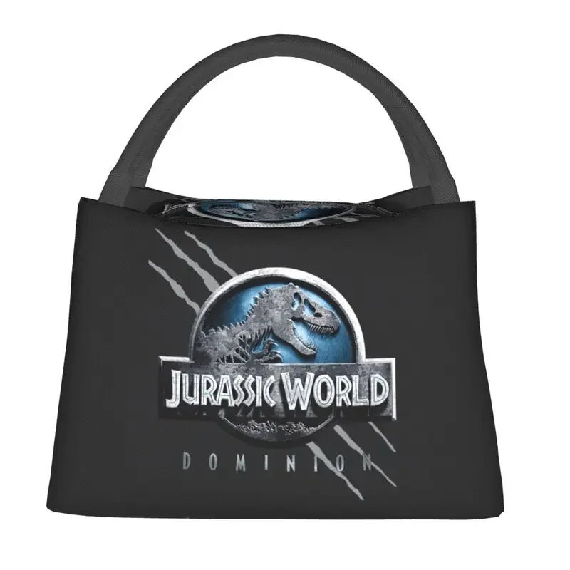 Jurassic World Dominion Jurassic Park Insulated Lunch Bags for Camping Travel Dinosaur Leakproof Cooler Thermal Bento Box Women