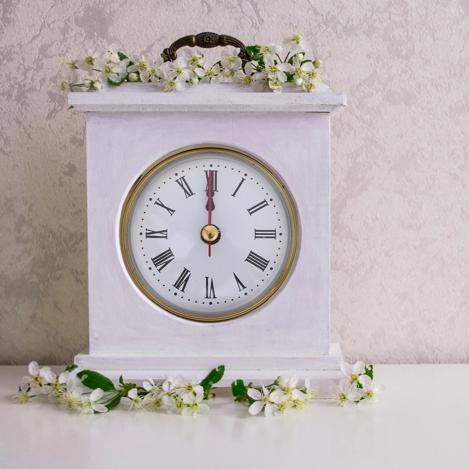 

1Set Handpolished Gold Rim Clock Face Ironwork for Analog Wall Table Clock DIY Repair Home Decoration Parts