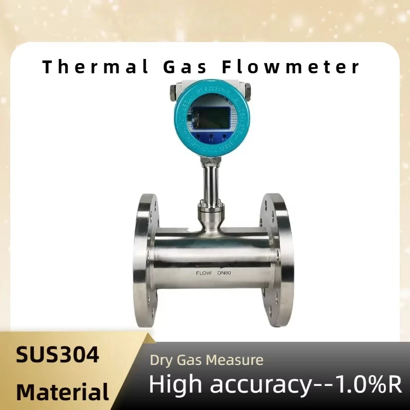 

Hot Sale Air Flow Meter Temperature Compensation Meter Digital Thermal Mass Flowmeters