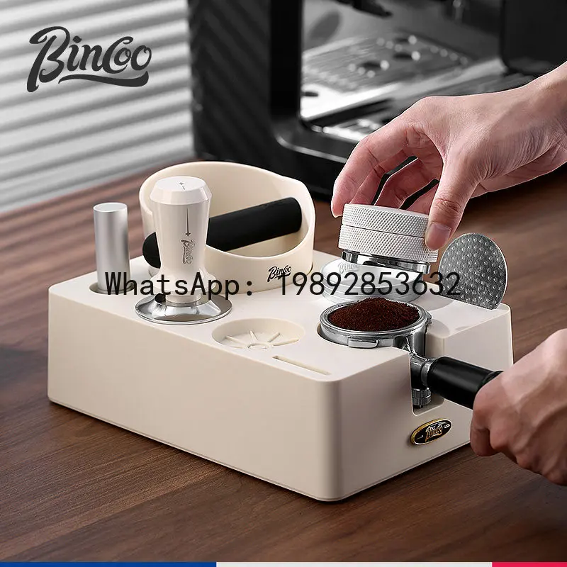 coffee pressed powder base, slag bucket, integrated powder distributor, powder hammer handle appliance