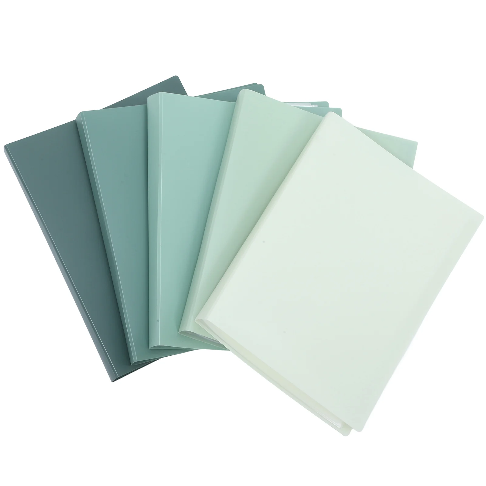 

5pcs Gradient Color File Organizer Plastic File Document Storage Artwork Storage Poster Folder Receipt Organizer Lightweight