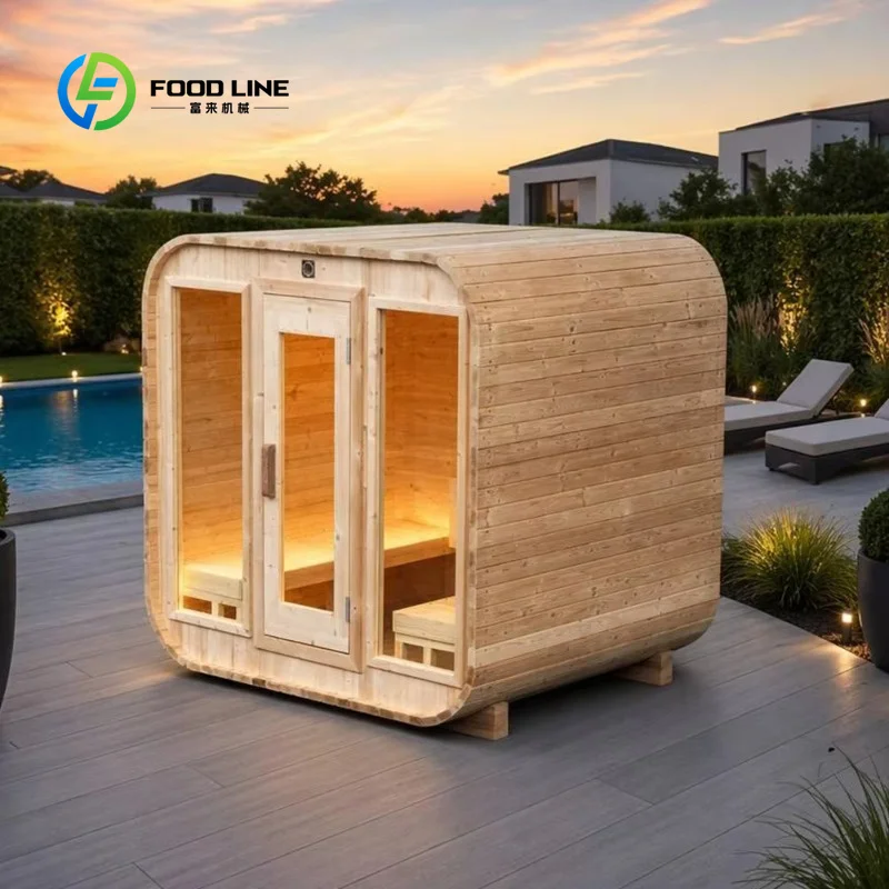 South America Boutique Lodge Equipment, Custom Sustainable Timber Spa House with Oversized View Window Complete Kit