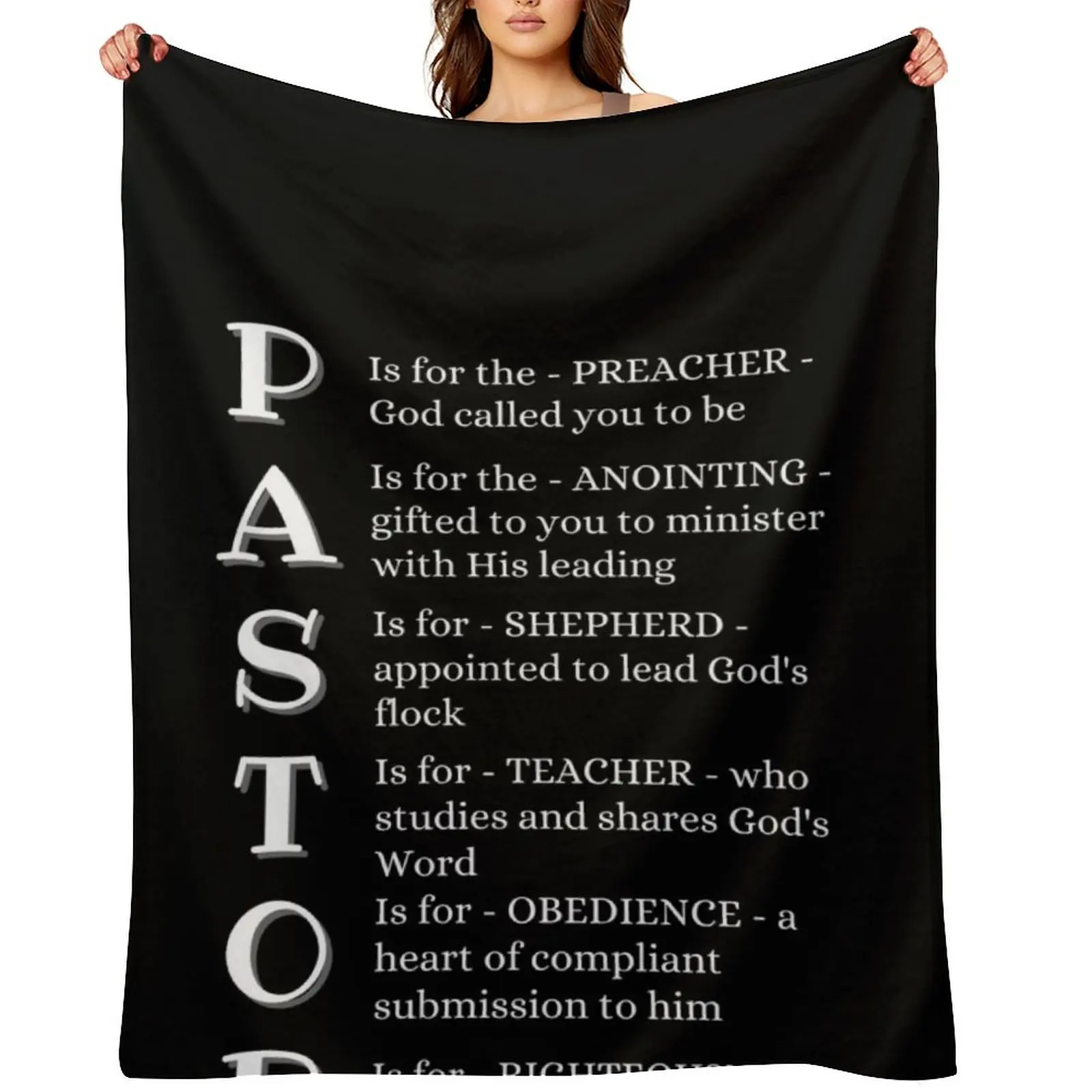 

Pastor Definition Throw Blanket Hairys Flannel Bed linens christmas decoration Blankets