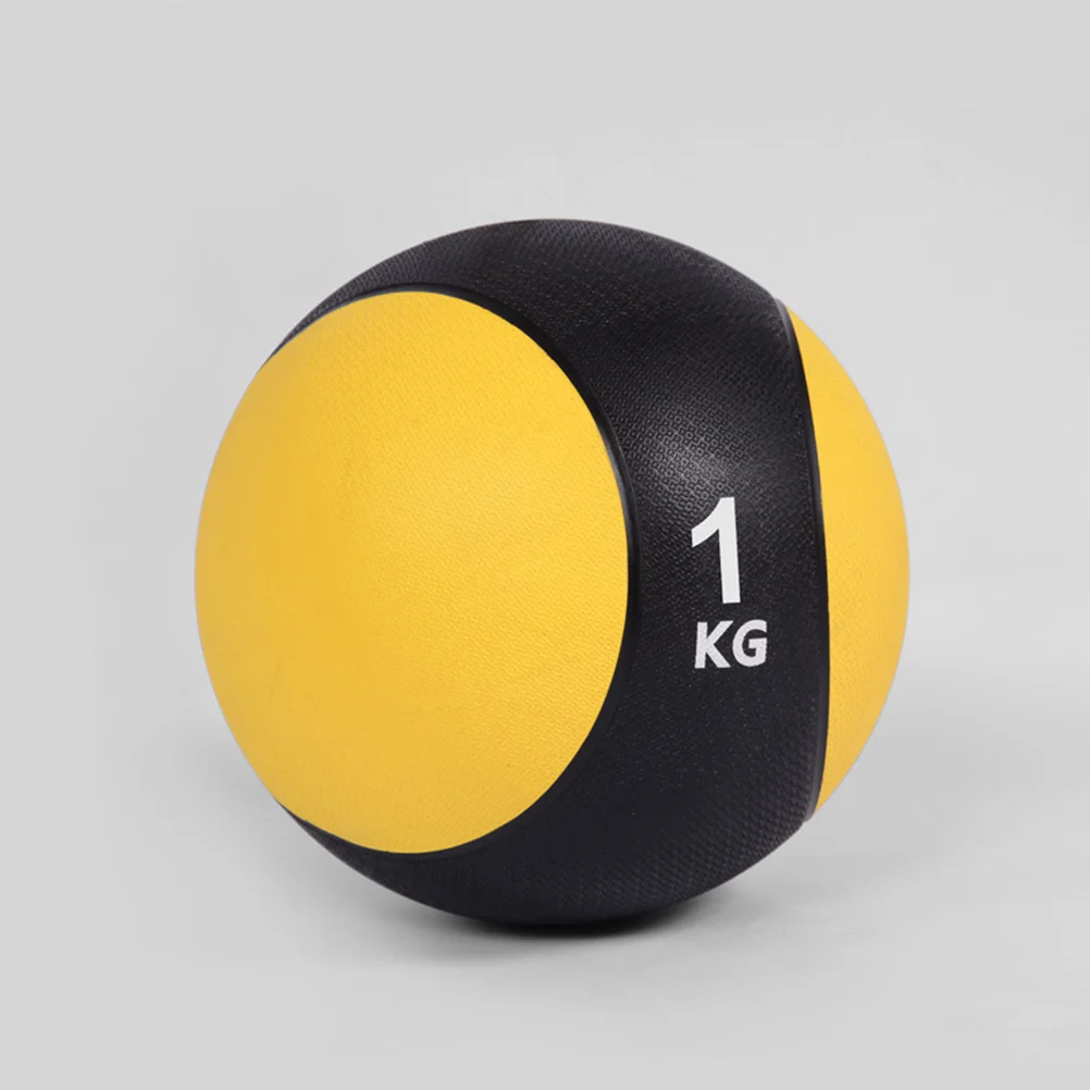 

1pc 1Kg Rubber Medicine Ball Nonslip Grip For Core Abdominal Workout Yoga Pilates Exercise Ball Mini Home Gym Fitness Training