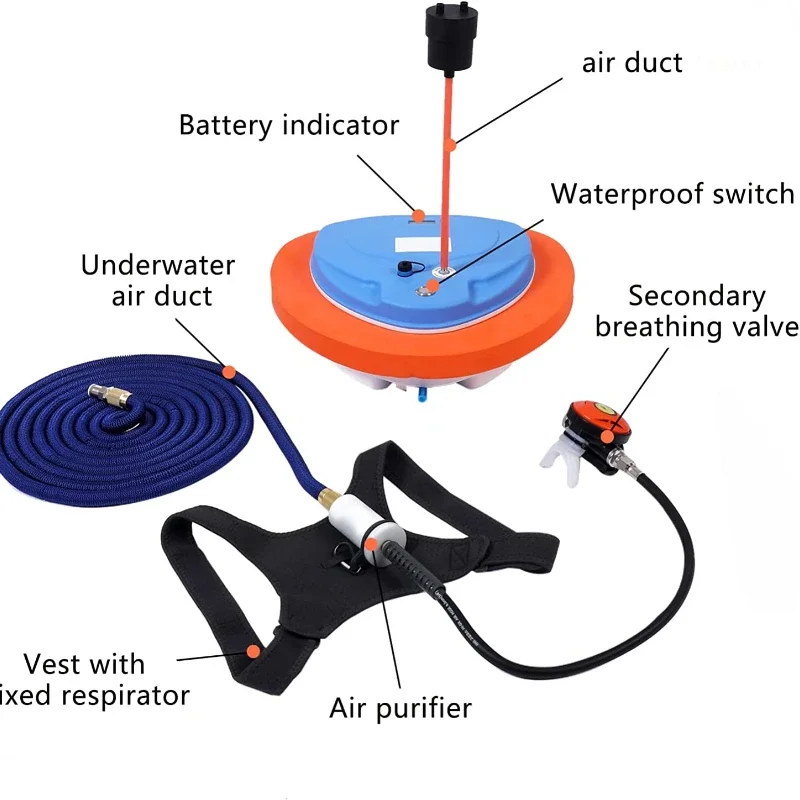 Scuba Diving Equipment Suitable For Marine Fishing And Aquaculture Underwater Shooting Dive 10 Meters