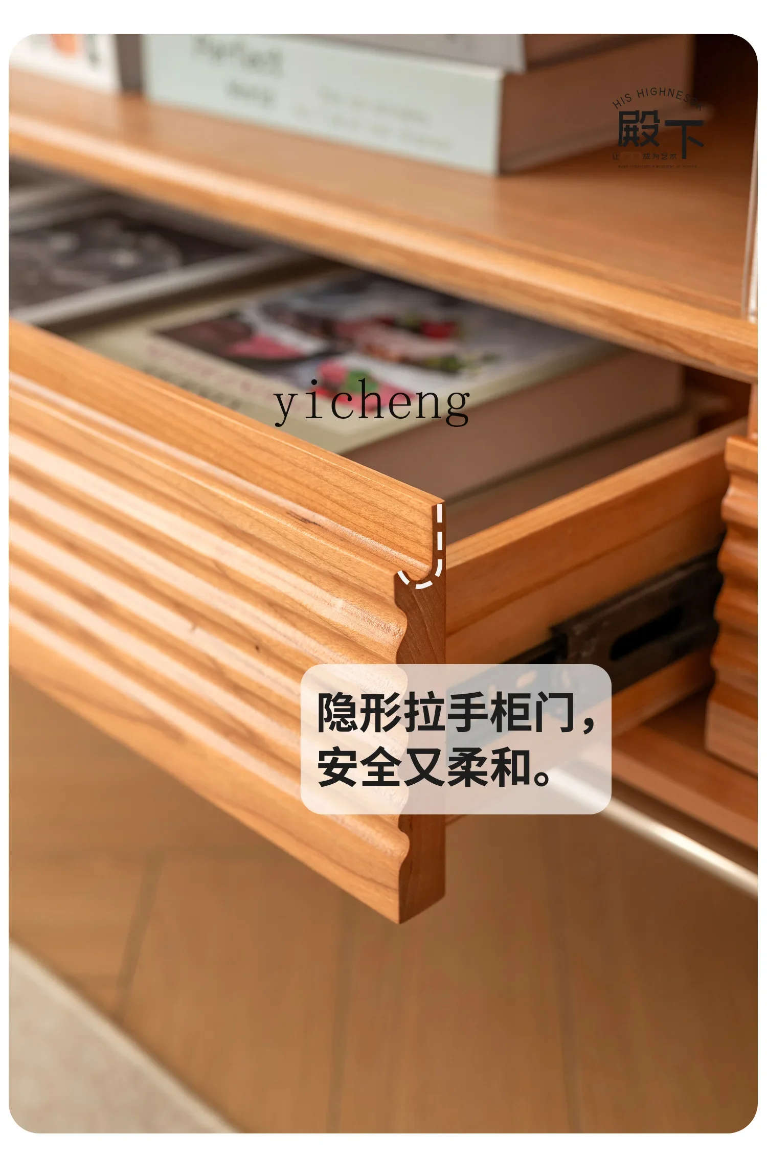 خزانة تلفزيون من الخشب الصلب بالكامل AA، شقة منزلية صغيرة، غرفة معيشة، خزانة تلفزيون معلقة جديدة وبسيطة