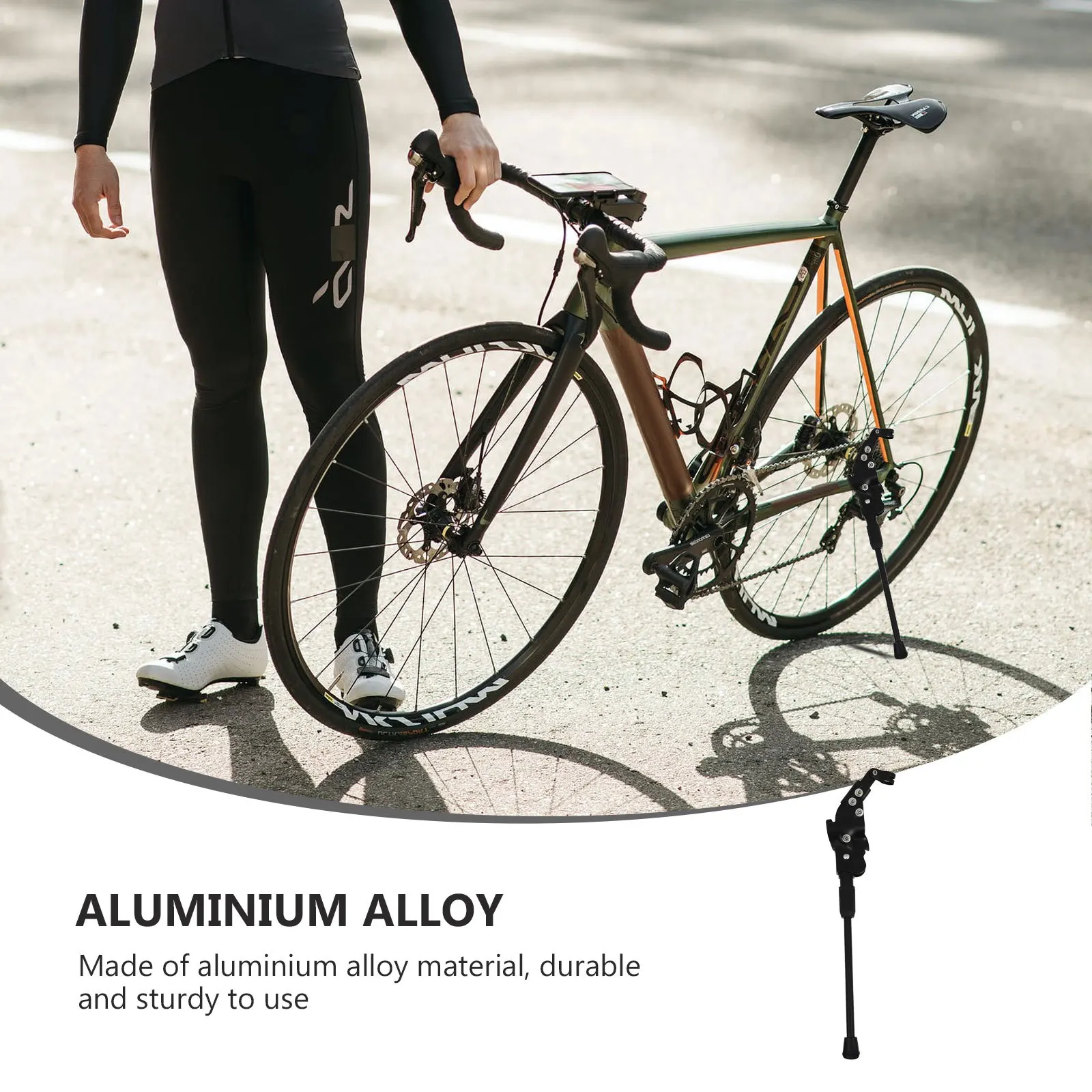 1 قطعة دراجة مسنده سبائك الألومنيوم الساق دعم ل الطريق الجبلية دراجة وقوف السيارات إصلاح تخزين القدم هدفين ركلة حامل رفوف #5