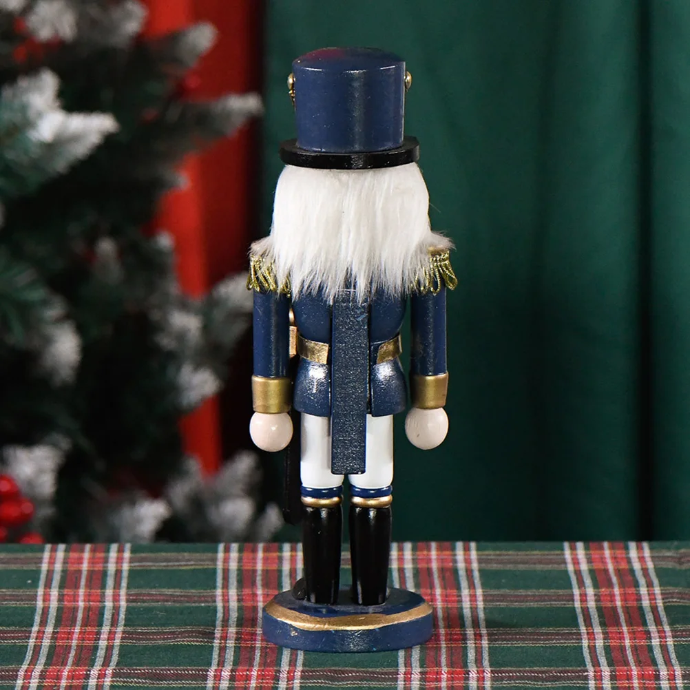 

Wooden Nutcracker Christmas Decor For Desktop Home Office Xmas Party Supplies Holiday Gift Wood Nutcrackers Decoration