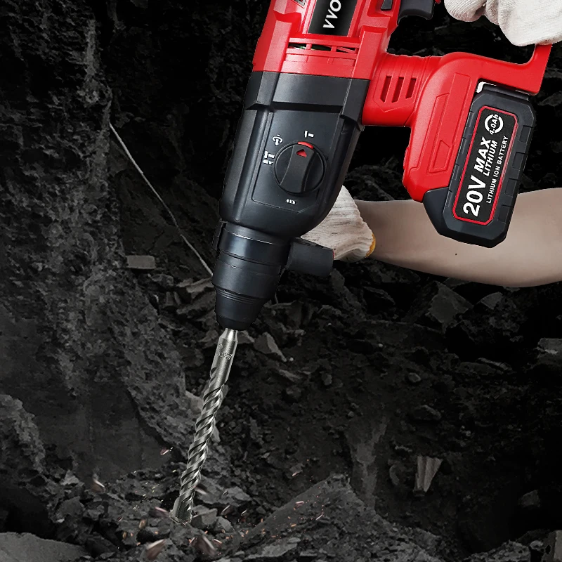 Imagem -05 - Vvosai-furadeira Elétrica de Impacto Martelo Rotativo sem Escova sem Fio Furadeira Elétrica para Bateria de Lítio 18v Makita