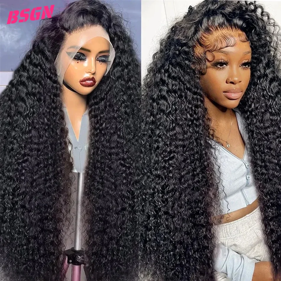 

180% Density Curly Lace Front Wigs HD Transparent Lace 13x4 Lace Frontal Human Hair Wigs Remy Peruvian Curly Wig For Women