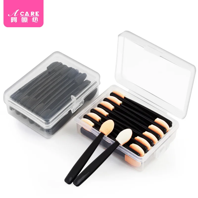 DX01/Eye shadow brush/Disposable/B1PQ0-Easy-to-Use Single-Head Sponge Eye Shadow Stick Portable Mini Eye Makeup Halo