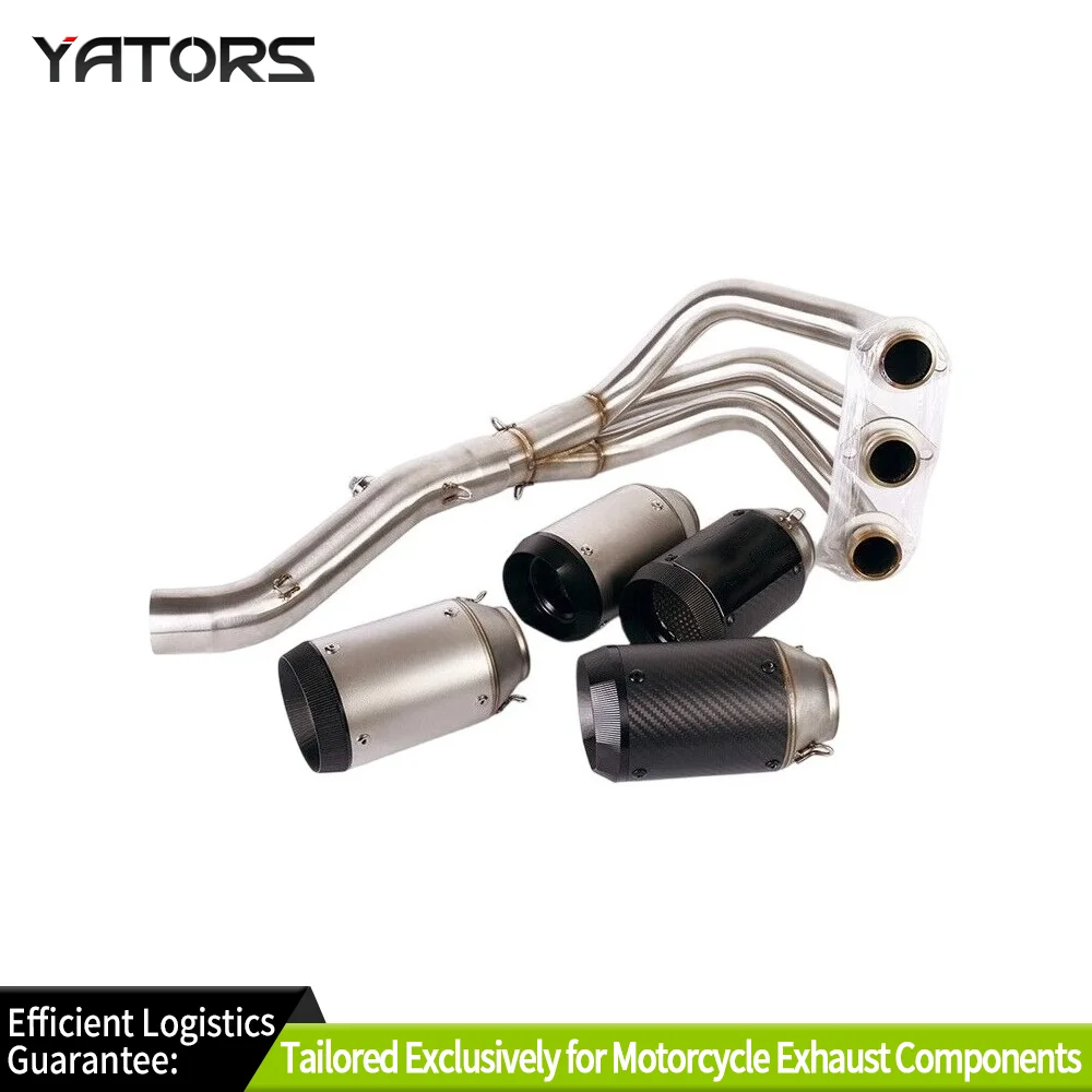 

Exhaust Systems Full System For Yamaha MT-09 Tracer 900 Exhaust Muffler Tips Carbon Header Pipe Exhausts Pipes