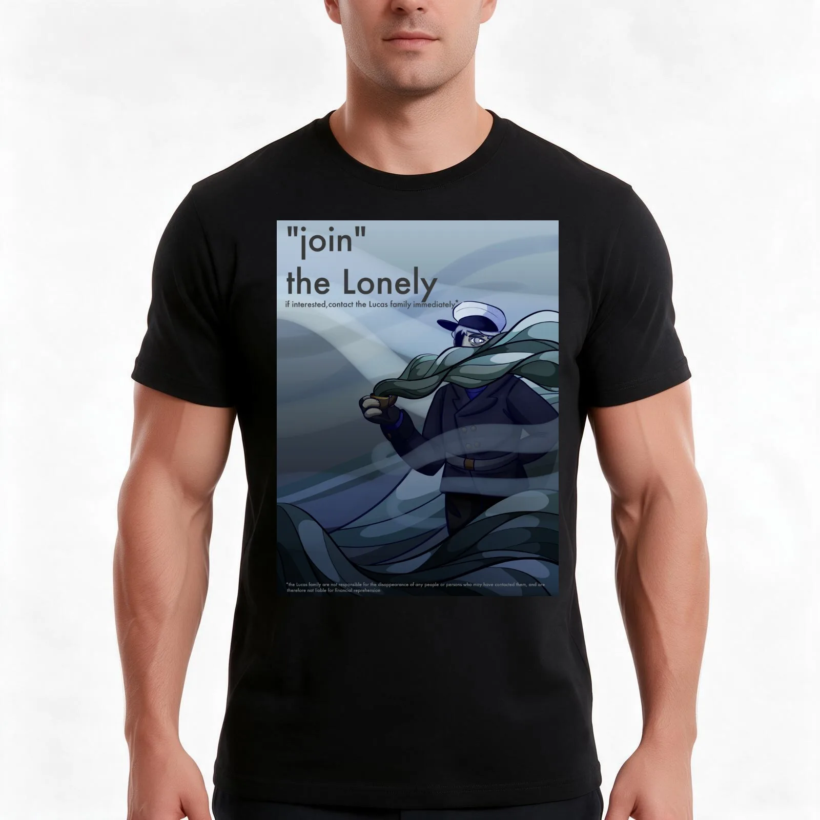 the magnus archives - the lonely recruitment poster T-Shirt, Summer Casual Cotton Tee, Oversized Streetwear Tops, 100% Cotton