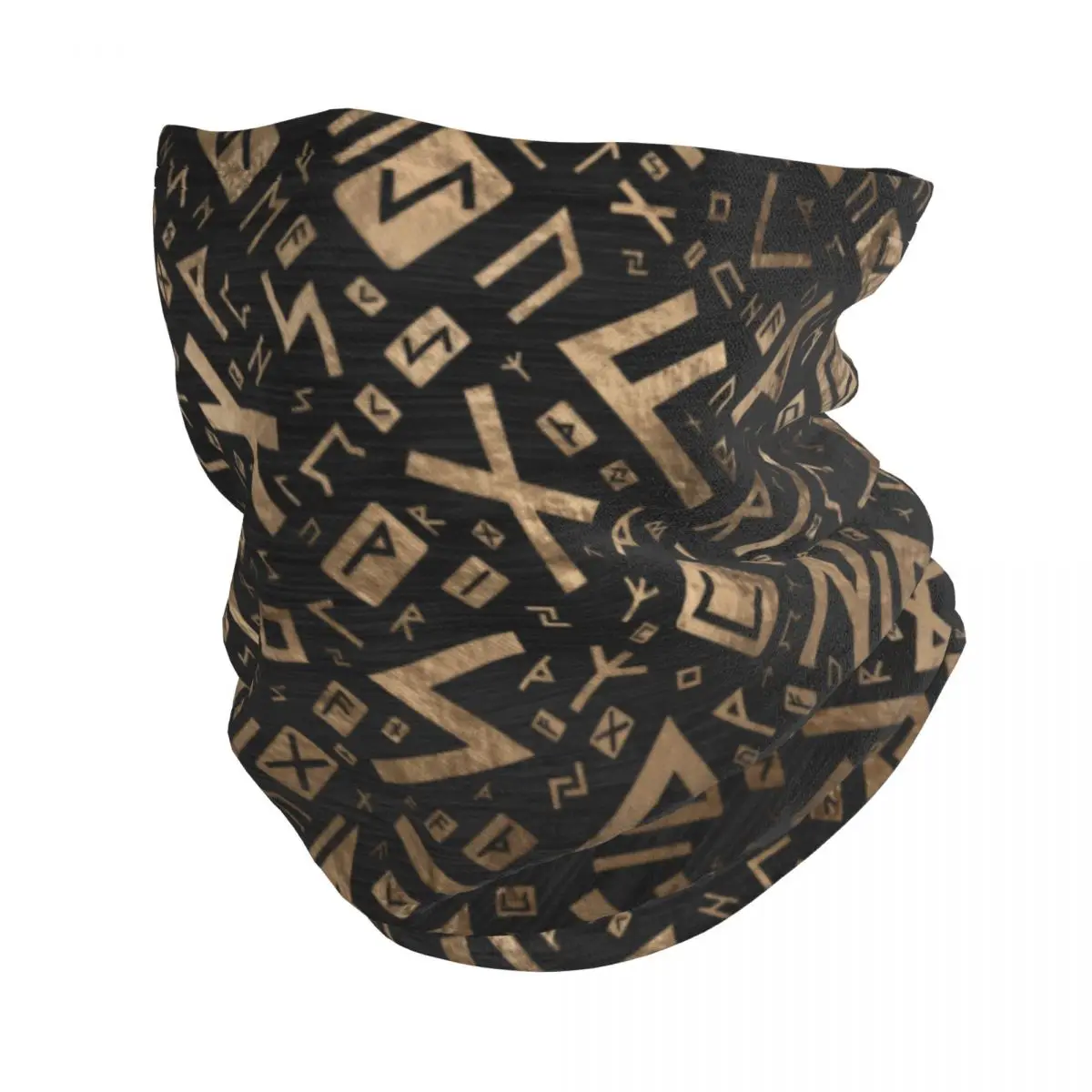 Elder Runes Futhark Pattern Viking Warm Scarf Unisex Neck Gaiter Winter Headband Wrap Neck