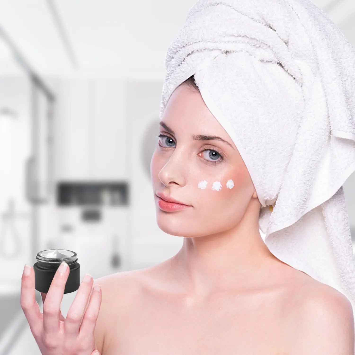12 Stück 10/15/20/30/50g Kosmetik-Cremetiegel aus schwarzem, mattiertem Glas, leere Probentiegel, tragbarer Reise-Make-up-Behälter für Lotion und Creme – Detail 5