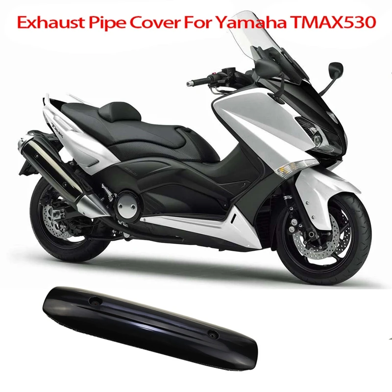 Motorcycle Exhaust Pipe Cover Cowl For Yamaha XP500 TMAX500 TMAX530 T-MAX TMAX 500/530 2012-2016