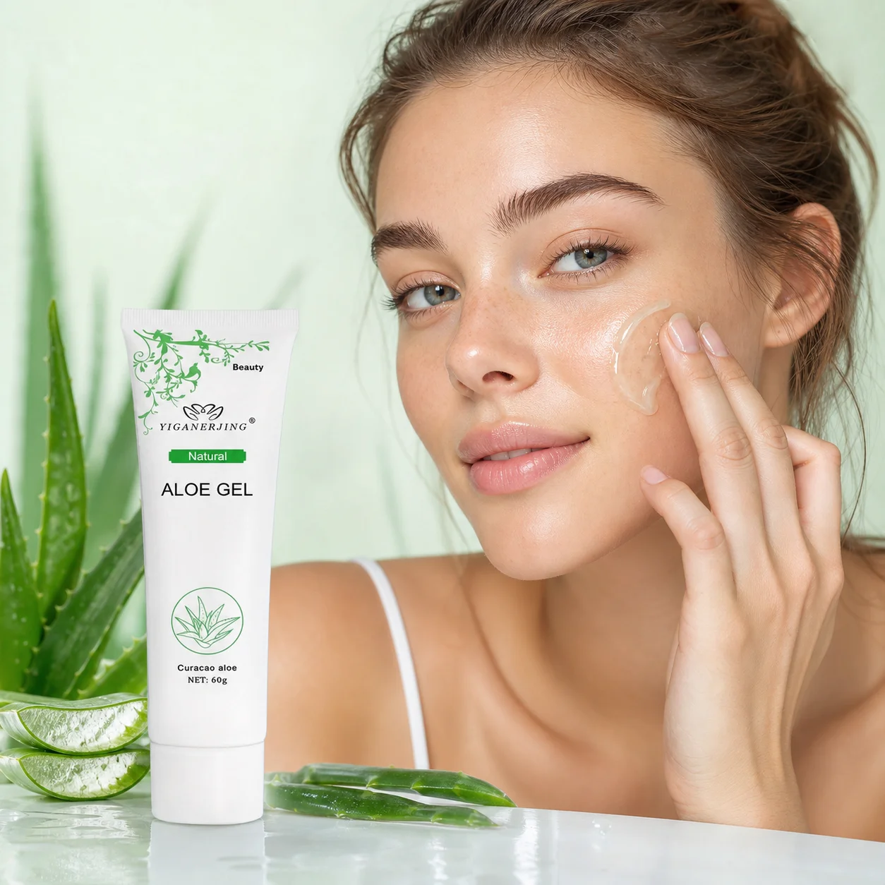 1/2/3pcs Yiganerjing Aloe Vera Gel Moisturizing Skincare Gel Everyday Skincare to Prevent Dryness