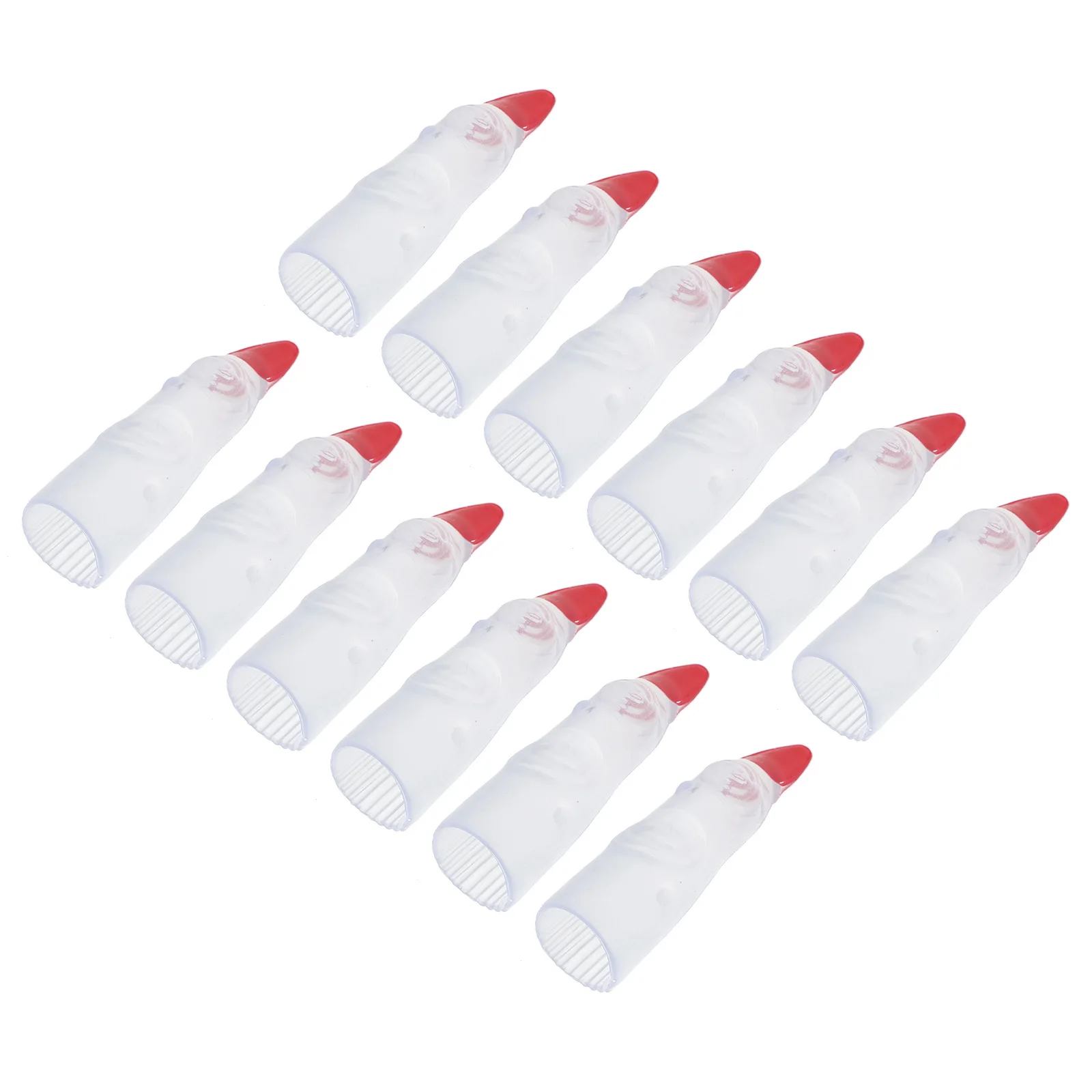 24 قطعة أظافر أصابع وهمية للهالوين يغطي دعائم مزحة مخيفة للحفلات التنكرية الساحرة الكسول أظافر طويلة لعب الأدوار حفلة تنكرية #2