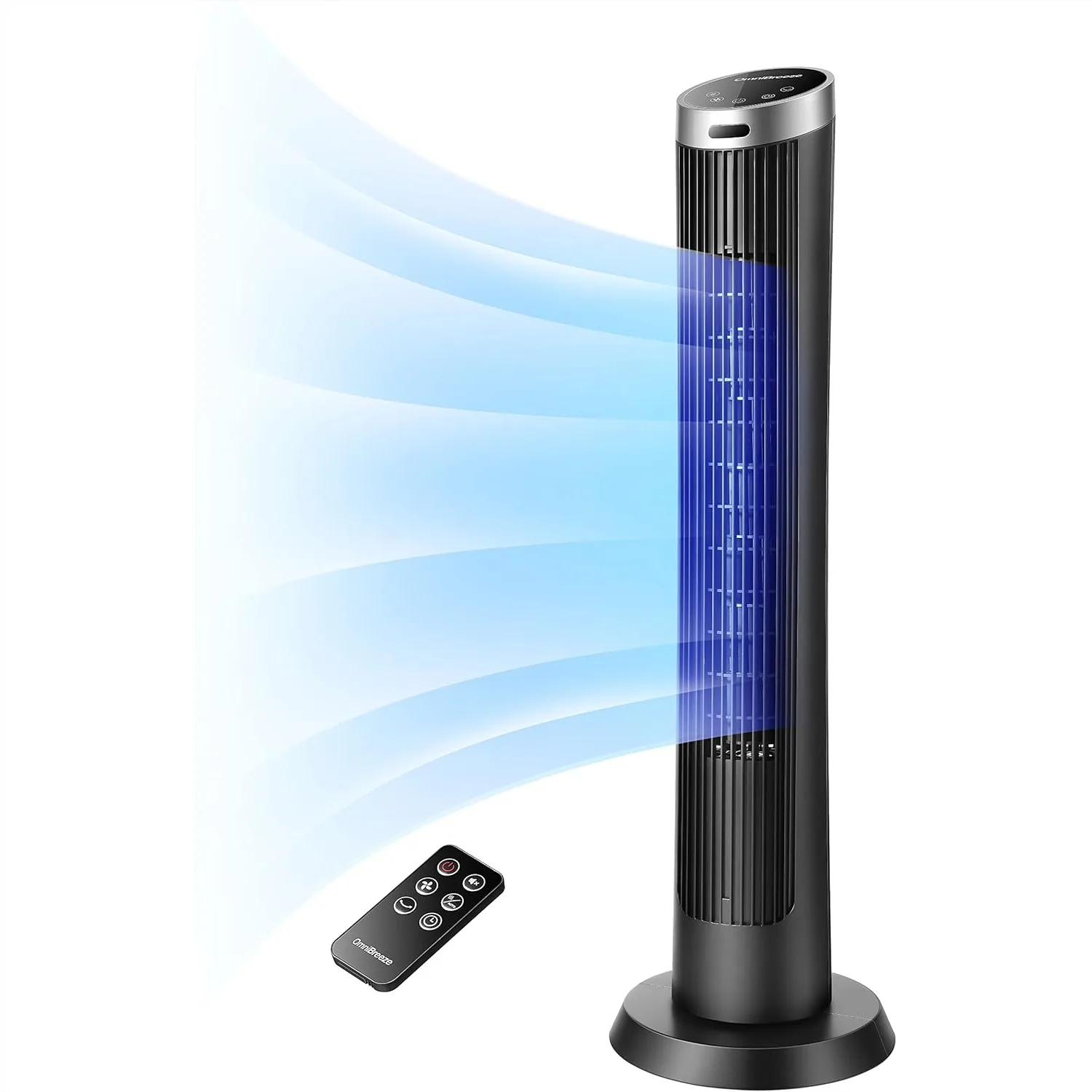 

Digital Tower Fan with Remote, Quiet Bladeless Floor Fan for Living Room Bedroom, 36 Inch