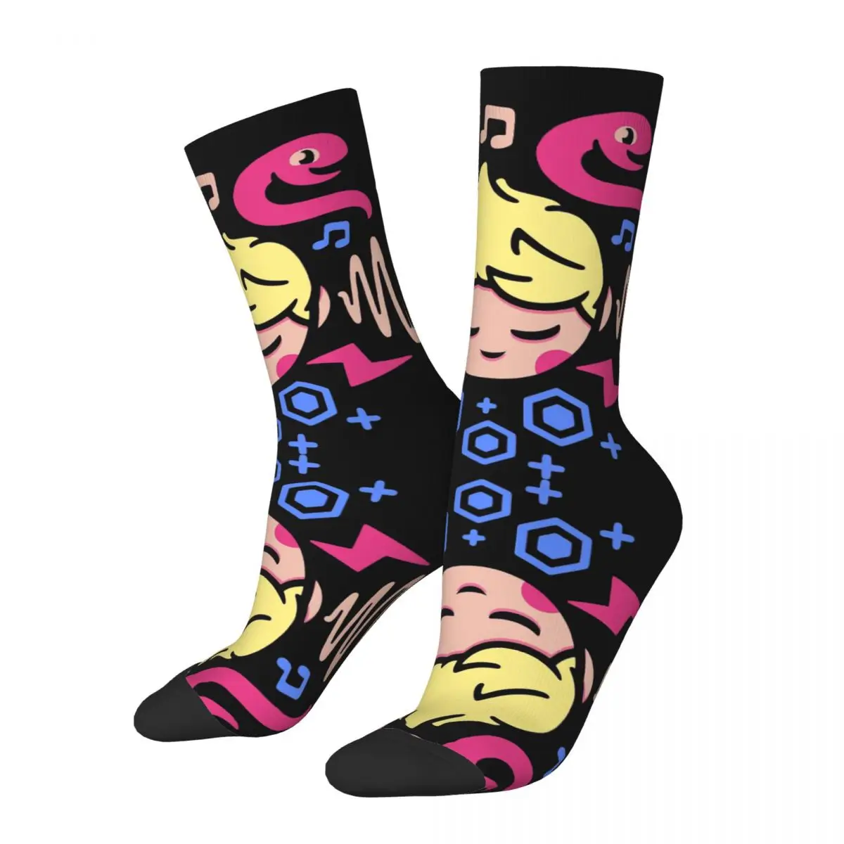 Funny Crazy Sock for Men PSI Power Cute Hip Hop Vintage Earthbound MOTHER RPG Game Happy Quality Pattern Printed Boys Crew Sock