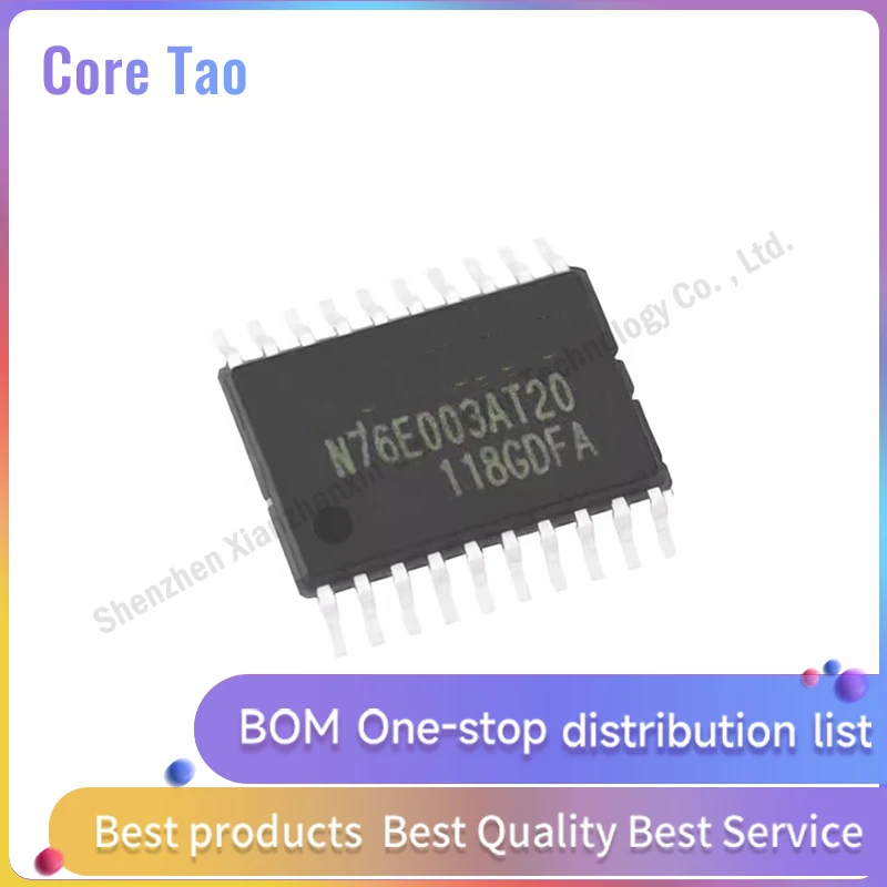 5pcs/lot N76E003AT20 76E003AT20 N76E003 TSSOP-20 8-bit microcontroller chip