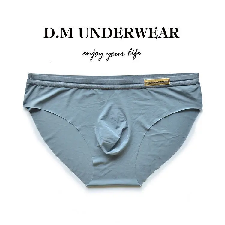 New Design Men's Underwear Low Waist Triangle Pants Male Summer Cool Breathable Comfortable Soft Brief Underspants