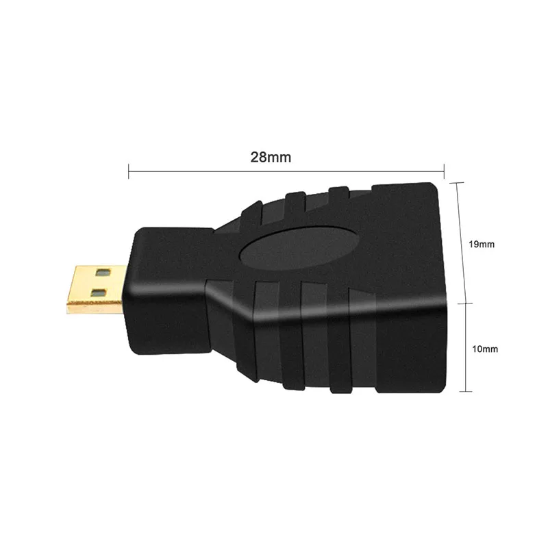 อะแดปเตอร์ Micro HDMI-HDMI หญิง (ประเภท A) To Micro HDMI ชาย (Type-D) ตัวแปลงอะแดปเตอร์แปลง