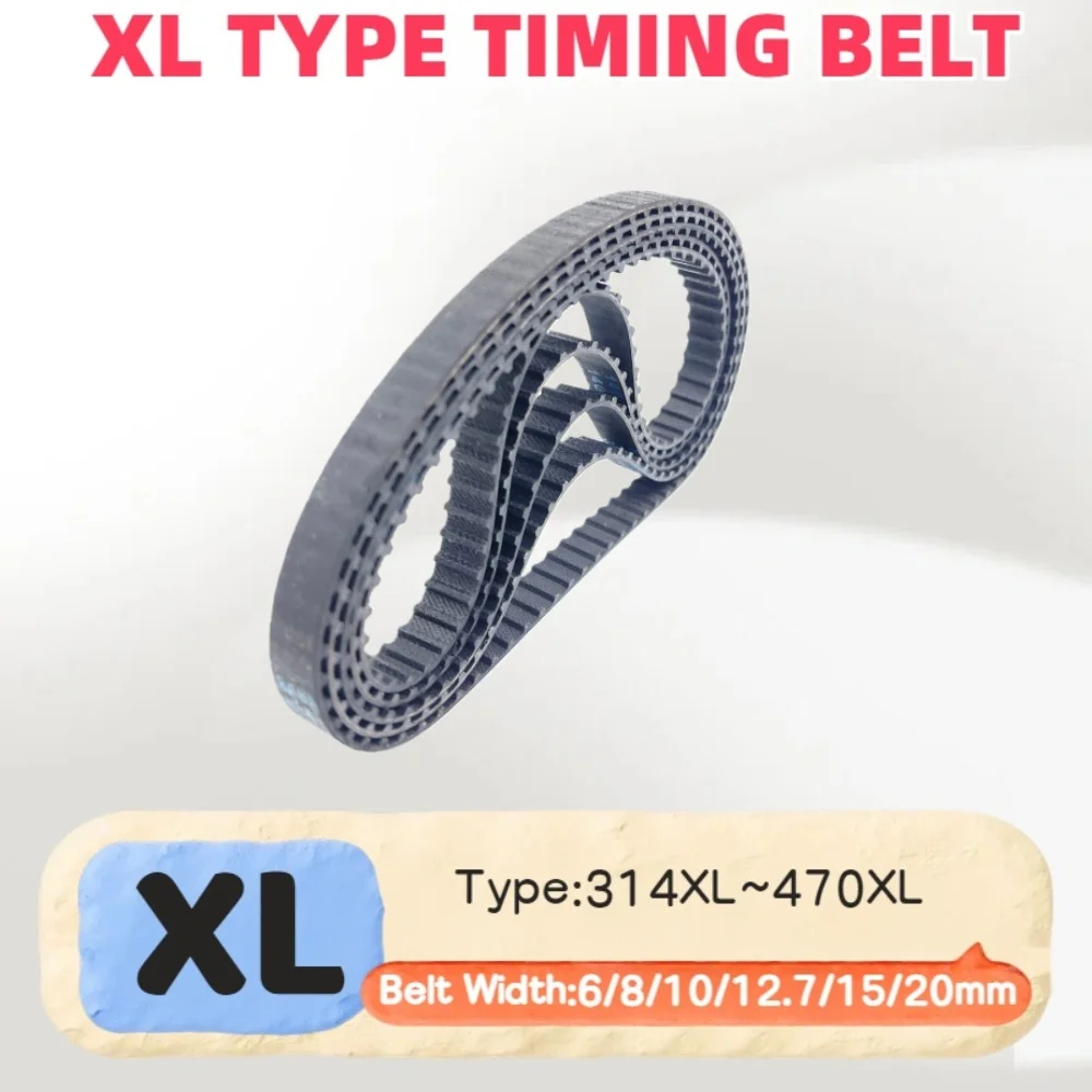 Model 314XL to 470XL XL Timing Belt  Pitch 5.08mm for CNC XL Rubber Belt Width 6 8 10 12.7 15 20mm XL Synchronous Belt