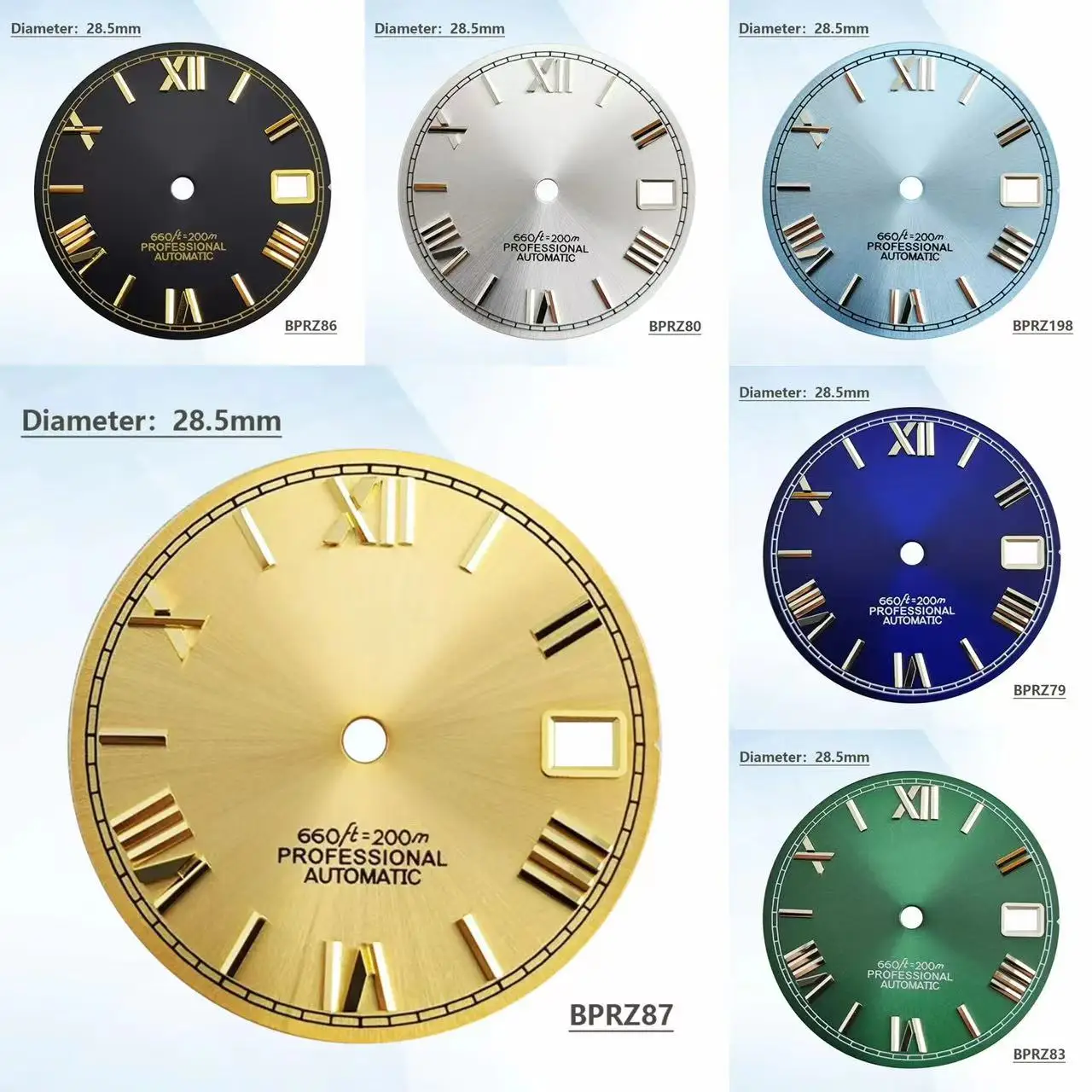 

28.5mm s NH35 Roman S logo dial suitable for NH35 NH36 movement watch accessories repair tools