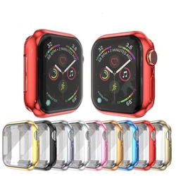 Apple Watch用Tpuシェル、全ラウンド、落下防止、ガラス、iwatch 7、6、5、4、se、9、8、7、45mm、41mm、49mm、360 °