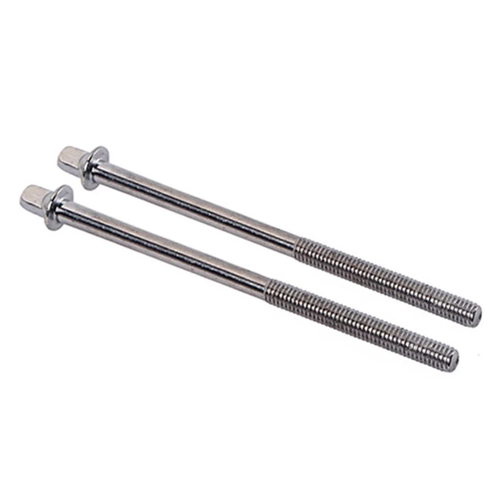 

2pcs Drum Tension Rods High Quality Plated Screws Fit Standard Lugs Snare Tom Bass Drum Parts Accessories Repair Build Musical
