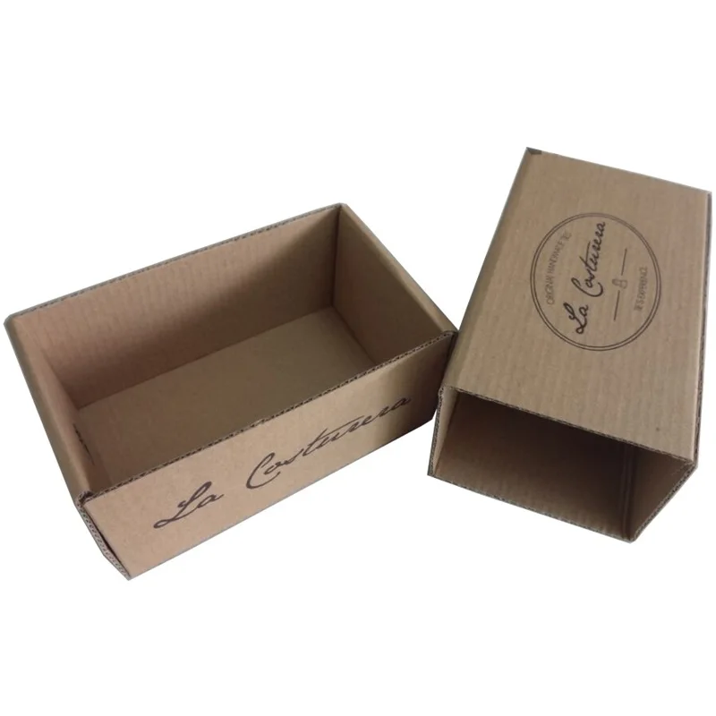 

Corrugated Puller Box for Bow Tie Packaging, Customized Natural Brown Kraft Bowtie Box Drawer Style 500pcs/lot