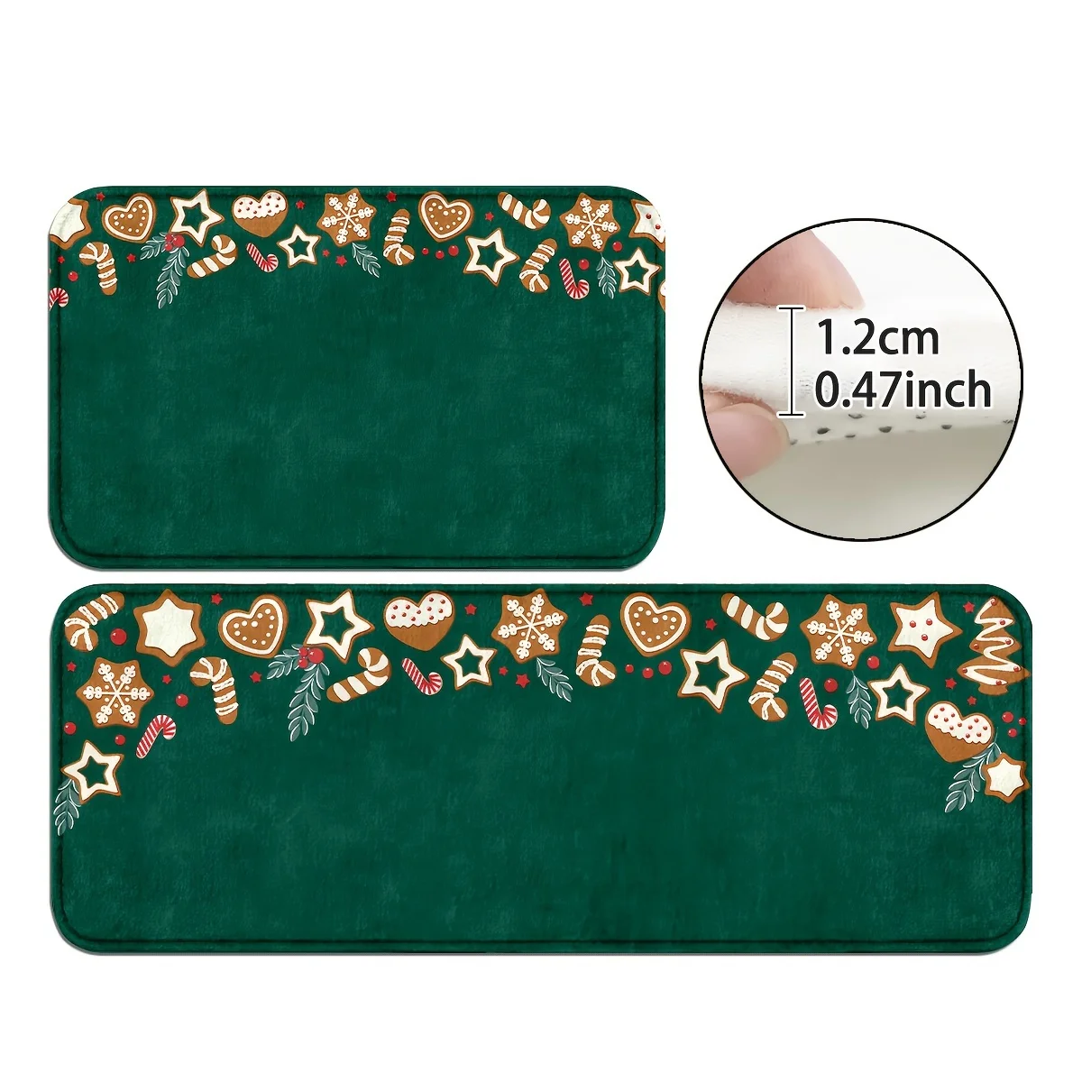 

VIKAMA Темно-зеленый ковер Цветочный напольный коврик Обувная скамейка Ковер Кухонный ковер Дверной коврик Добро пожаловать Коврик для гостиной Ковер для спальни