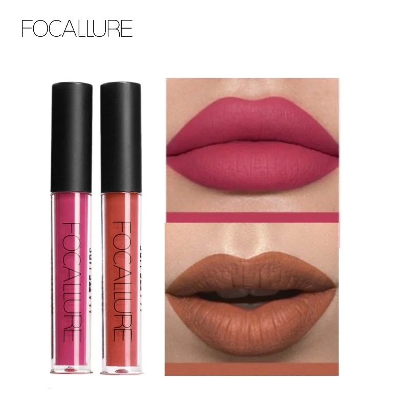 FOCALLURE Matte Liquid Lipstick Waterproof Long-lasting Lightweight Lip Gloss Lips Glaze Lips Tint Makeup for Women's Cosmetics