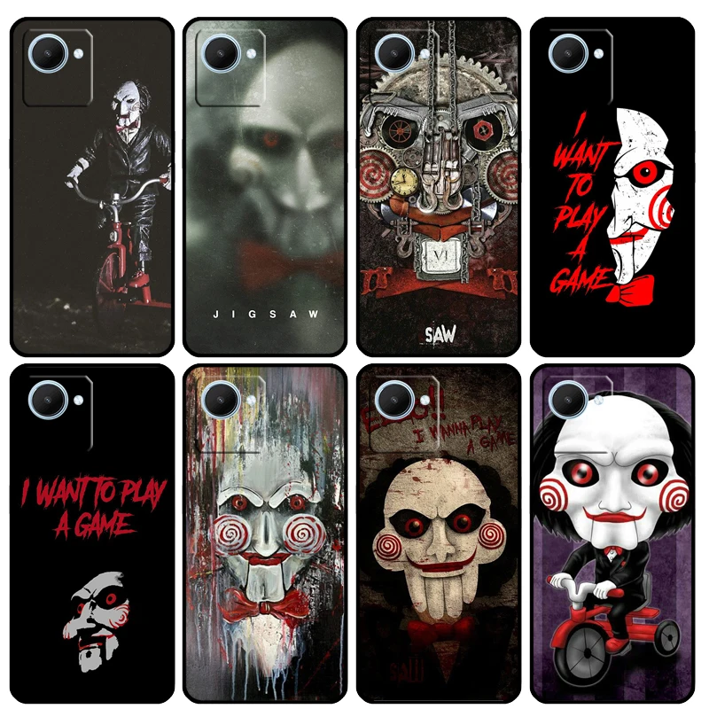 SAW The Jigsaw Killer Horror Film For Realme 9 10 11 Pro Plus GT Neo 5 3 3T C11 C15 C25s C21Y C30 C31 C33 C35 C53 C55 Case