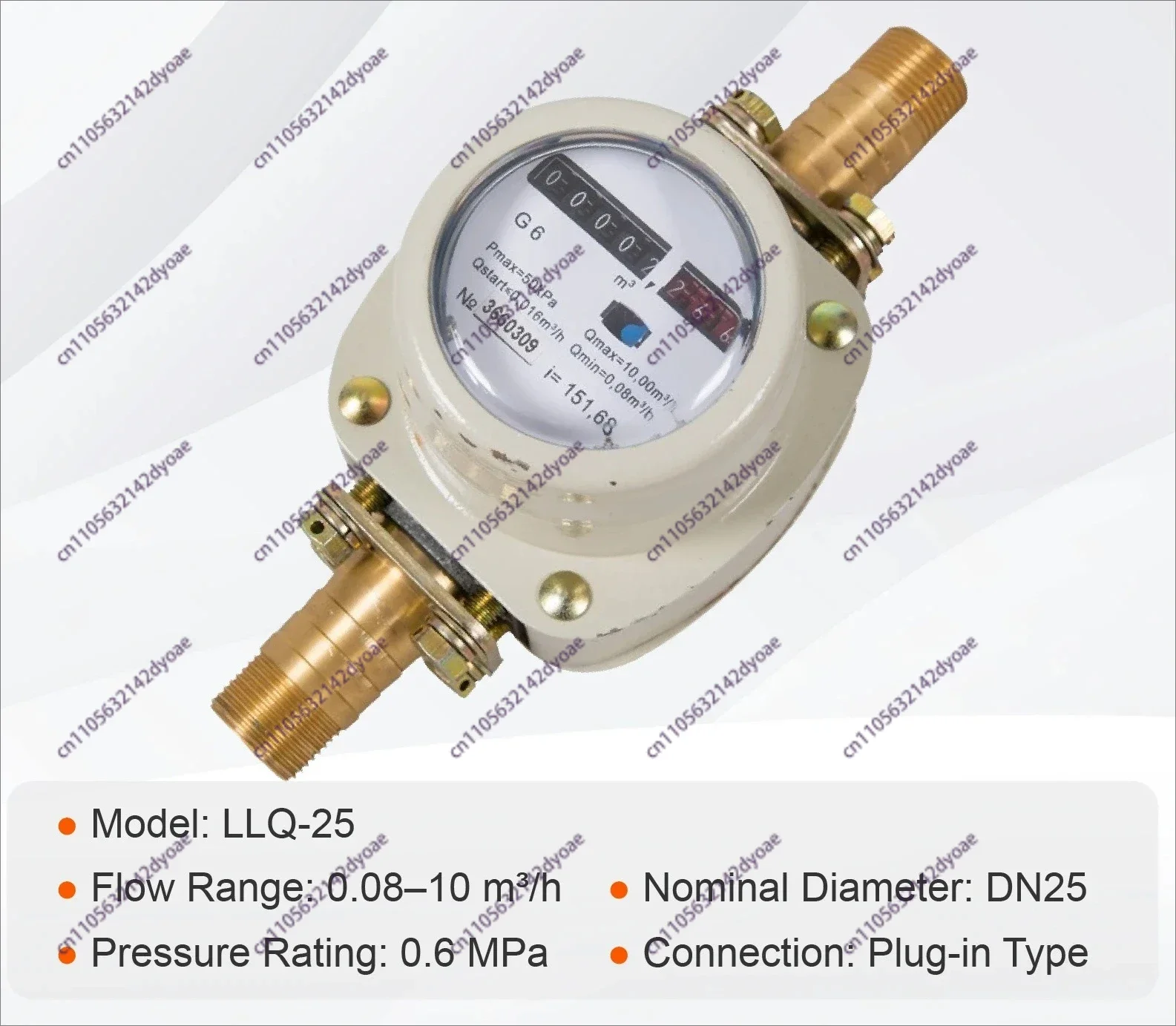 Medidor de Flujo de Gas LLQ-25, Tipo Rotatorio, para Gas Natural, Biogás, GLP Industrial, Diseño de Desplazamiento Positivo de Alta Precisión