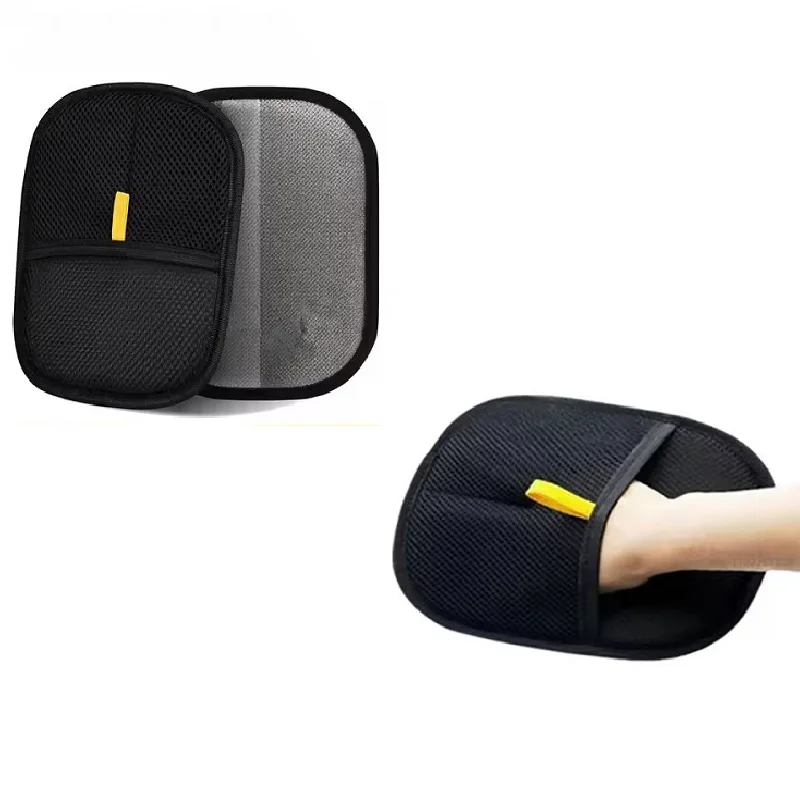 1PCS Pet Hair Remover Glove Portable Washable Double Sided Soft Pet Fur Brush Clothes Furniture Hair Removal Cleaning Tool