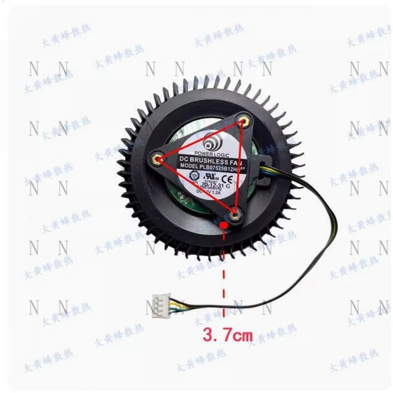 OTZ  1PCS For ASUS RTX2060 2070 2080 2080ti TURBO Public Graphics Card Cooling Fan