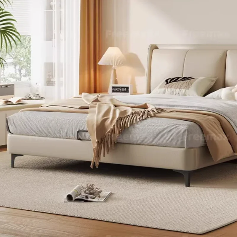 

Replica Minimalist Light Luxury Bed Double Modern High Quality Aesthetics Designer Bed Adult European Muebles Unique Furniture