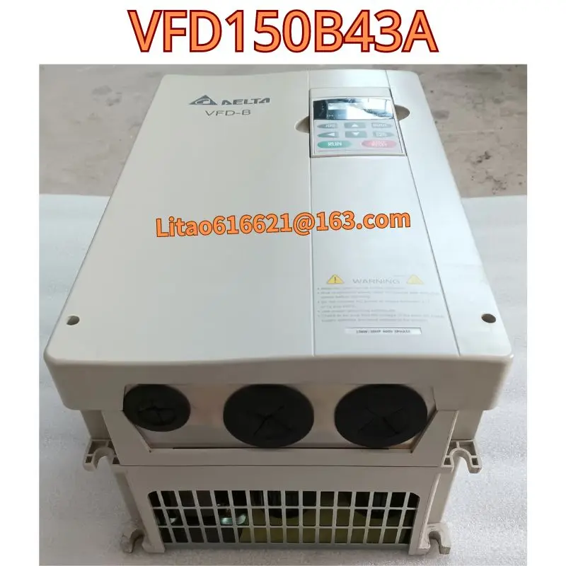 Used original frequency converter VFD150B43A 15KW 380V functional test OK