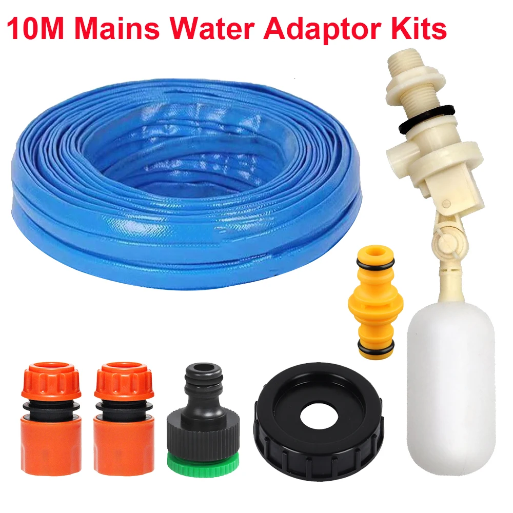 

Motorhome Automatic Water Filling Adapter Replacement Float Valve + 5/10m Water Hose Set For Aquaroll Aquarius Rolly Poly