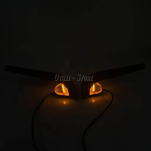 Imagen 2 del producto Accesorios para motocicleta ala de viento giratoria ajustable con luz LED espejos retrovisores laterales para Yamaha YZF R1 r1 M 2020 - 2025