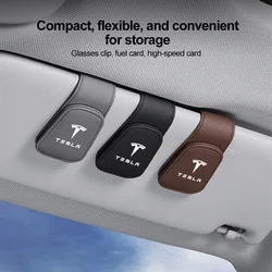 Universal Car Auto Sun Visor Glasses Box Sunglasses Clip Card Ticket Holder Stand For Tesla model Y model X model 3 MODEL S